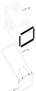 Part Location Diagram of 672053 Briggs and Stratton Bag, Catcher